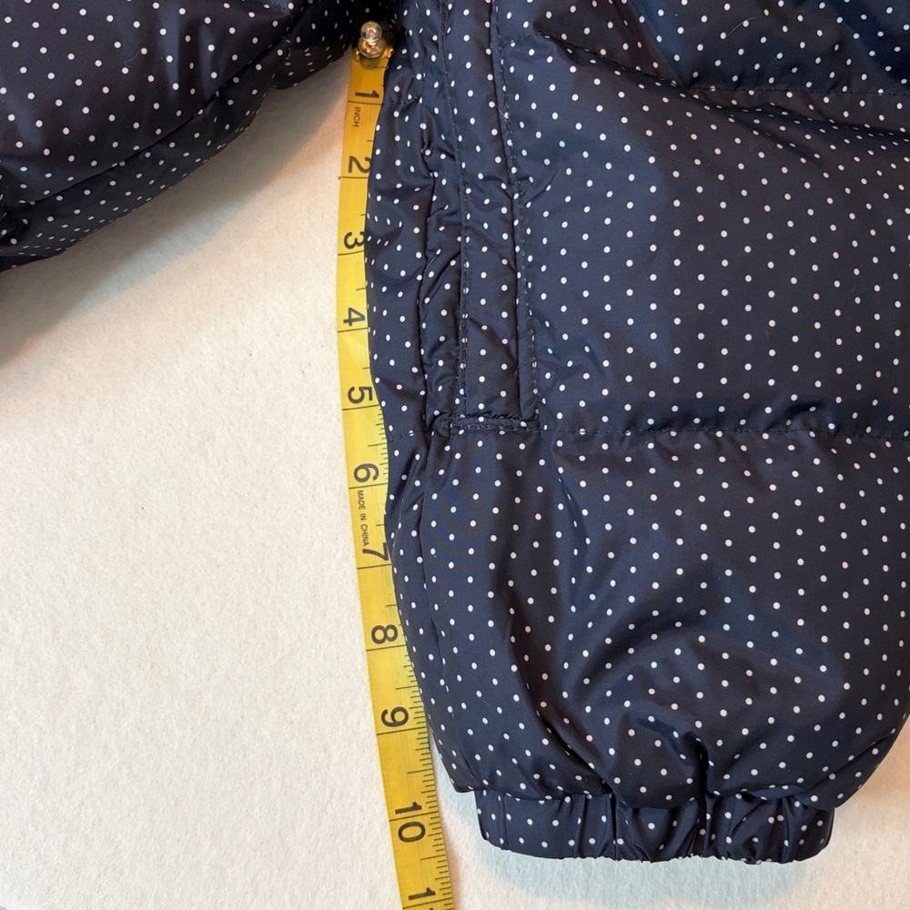 Gap baby Down snowsuit navy blue white polkadots, 18 to 24 months - Picture 9 of 11
